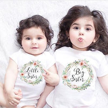 Load image into Gallery viewer, children clothes summer Baby Kids Girl Little Big Sister Match Clothes Jumpsuit Romper Outfits T Shirt  Family Matching Outfits